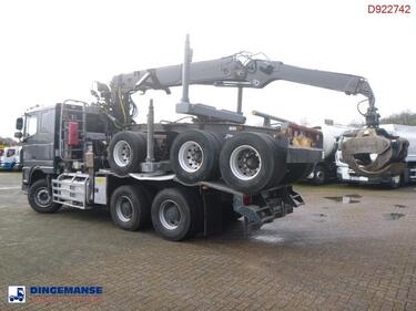 Daf XF 105.510 6x4 + Loglift F281S83 crane / timber truck + dolly